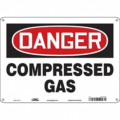 Safety Sign 10 inx14 in Aluminum