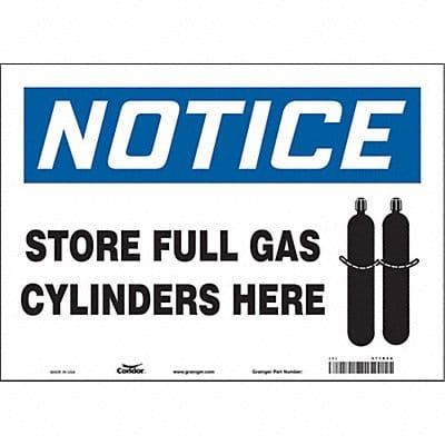 Safety Sign 10 in x 14 in Vinyl