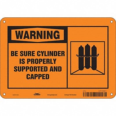 Safety Sign 7 in x 10 in Polyethylene