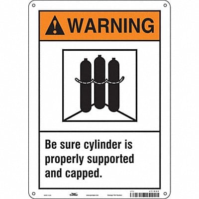 Safety Sign 14 in x 10 in Polyethylene