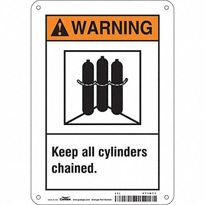 Safety Sign 10 inx7 in Aluminum