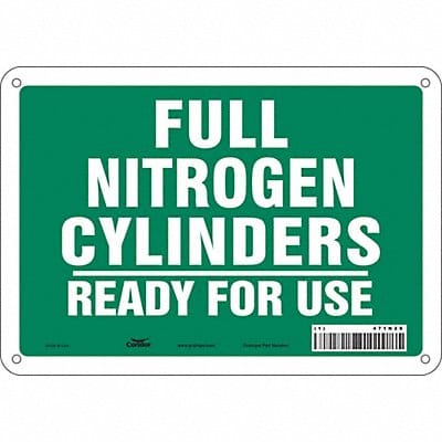 Safety Sign 7 in x 10 in Aluminum