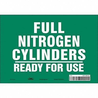 Safety Sign 7 inx10 in Vinyl