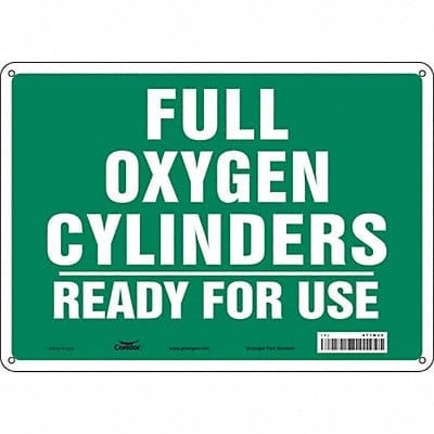 J8597 Safety Sign 10 inx14 in Aluminum