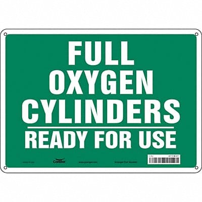 J8597 Safety Sign 10 inx14 in Polyethylene