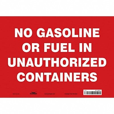 Safety Sign 10 inx14 in Vinyl