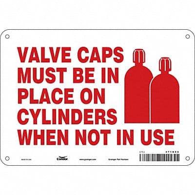 Safety Sign 7 inx10 in Polyethylene