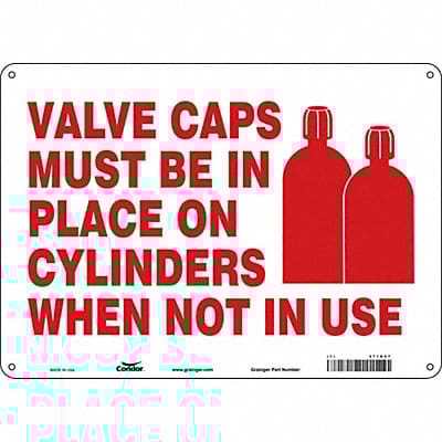 Safety Sign 10 in x 14 in Polyethylene