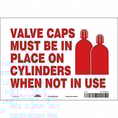 Safety Sign 7 inx10 in Vinyl
