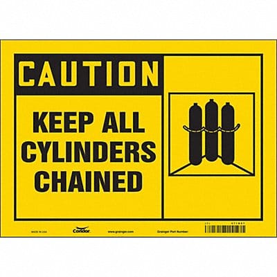 Safety Sign 10 inx14 in Vinyl