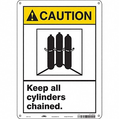 Safety Sign 14 in x 10 in Polyethylene