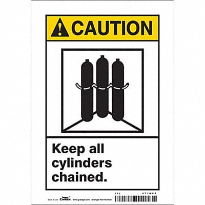 Safety Sign 10 inx7 in Vinyl