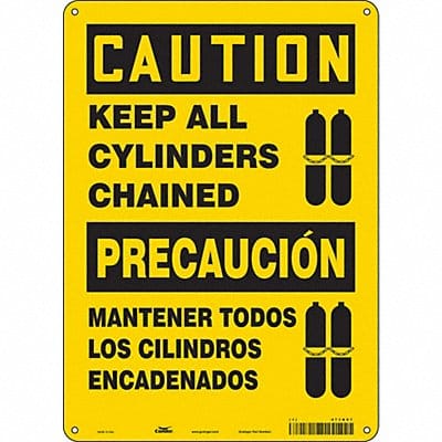 Safety Sign 14 in x 10 in Polyethylene