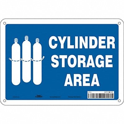 Safety Sign 7 in x 10 in Aluminum