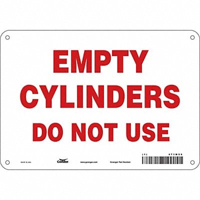 Safety Sign 7 in x 10 in Aluminum