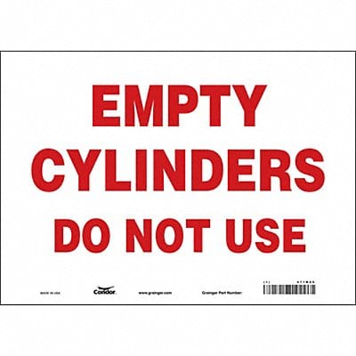 Safety Sign 10 in x 14 in Vinyl