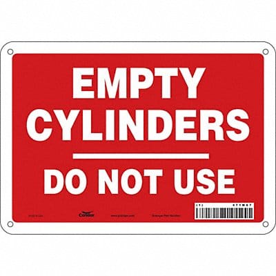 Safety Sign 7 in x 10 in Aluminum