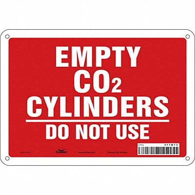 Safety Sign 7 in x 10 in Aluminum