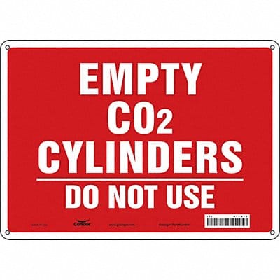 Safety Sign 10 inx14 in Polyethylene