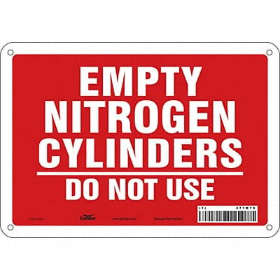 Safety Sign 7 in x 10 in Aluminum