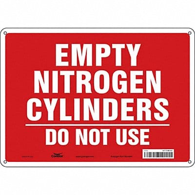 Safety Sign 10 inx14 in Polyethylene