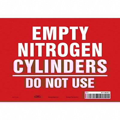 Safety Sign 7 inx10 in Vinyl