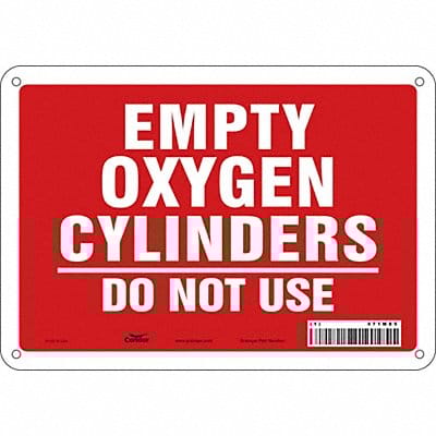 J8590 Safety Sign 7 in x 10 in Aluminum