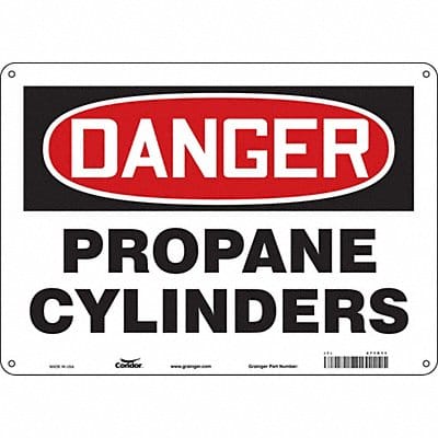 Safety Sign 10 inx14 in Polyethylene