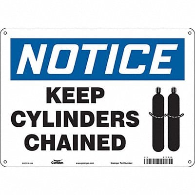 Safety Sign 10 inx14 in Polyethylene