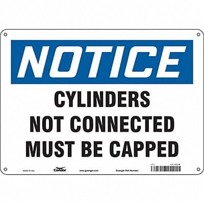 Safety Sign 10 in x 14 in Polyethylene
