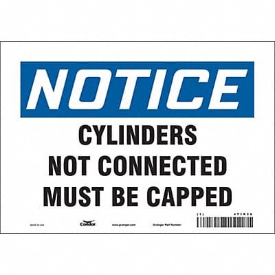 Safety Sign 7 in x 10 in Vinyl