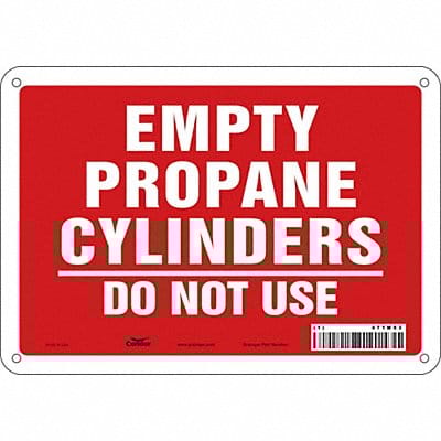 Safety Sign 7 inx10 in Polyethylene