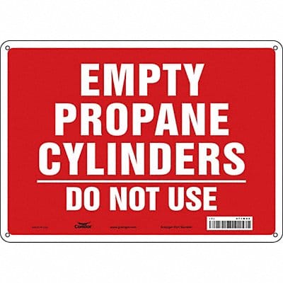Safety Sign 10 inx14 in Polyethylene