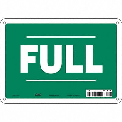 J8592 Safety Sign 7 in x 10 in Aluminum