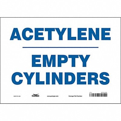 Safety Sign 10 in x 14 in Vinyl