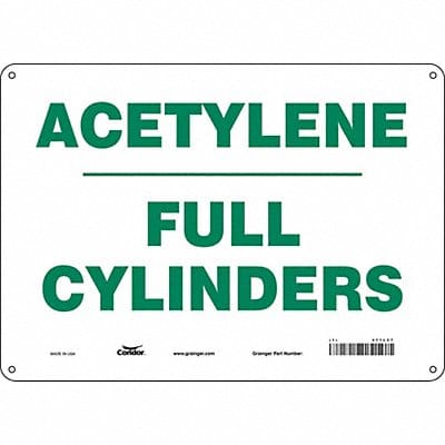 Safety Sign 10 inx14 in Polyethylene