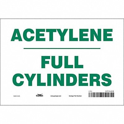 Safety Sign 7 inx10 in Vinyl