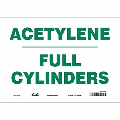 Safety Sign 10 inx14 in Vinyl
