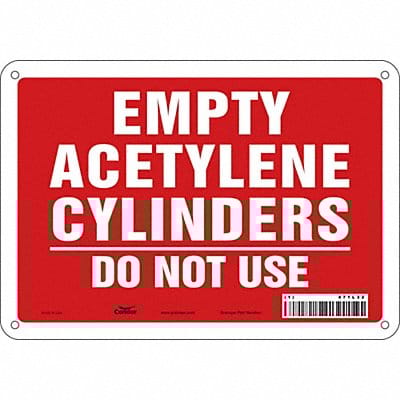 Safety Sign 7 inx10 in Polyethylene