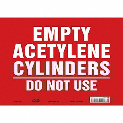 Safety Sign 10 in x 14 in Vinyl