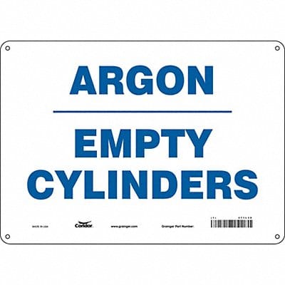 Safety Sign 10 inx14 in Polyethylene