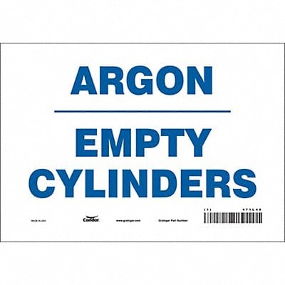 Safety Sign 7 inx10 in Vinyl