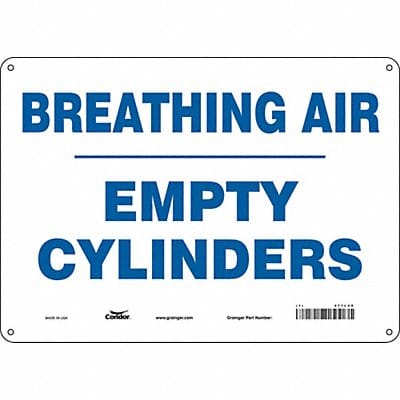Safety Sign 10 inx14 in Aluminum