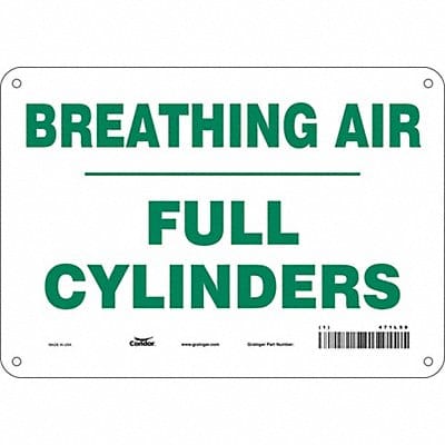Safety Sign 7 inx10 in Polyethylene