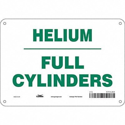 Safety Sign 7 in x 10 in Aluminum