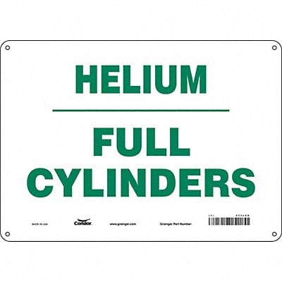 Safety Sign 10 inx14 in Polyethylene