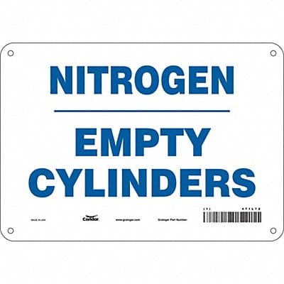 Safety Sign 7 in x 10 in Aluminum