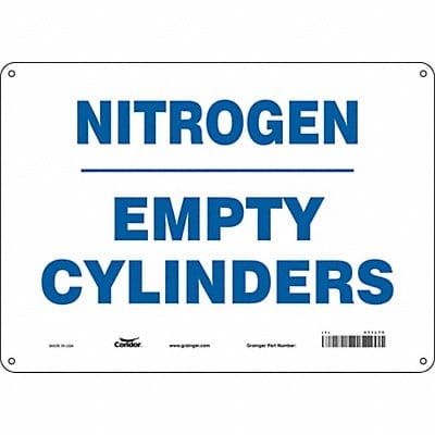 Safety Sign 10 inx14 in Polyethylene