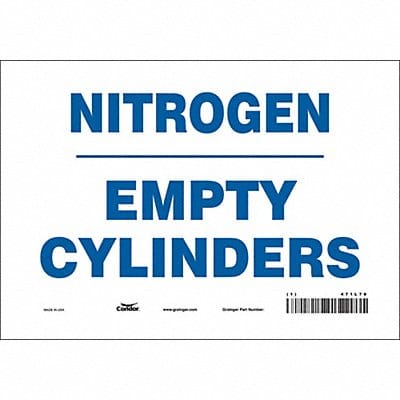 Safety Sign 7 in x 10 in Vinyl