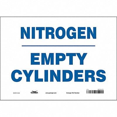 Safety Sign 10 in x 14 in Vinyl